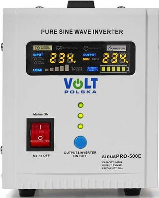 Лінійно-інтерактивний ДБЖ Volt Polska SINUS PRO 500E 12V 300 / 500W (3SP050012E)