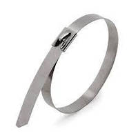 Хомут металевий ХС 7.9x300mm стяжка сталь нержавіюча AISI304 (50шт пак)