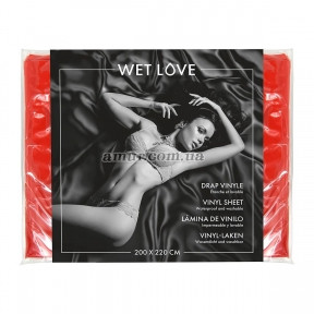 Простирадло з вінілу Fetish Tentation 220x200 см, червона