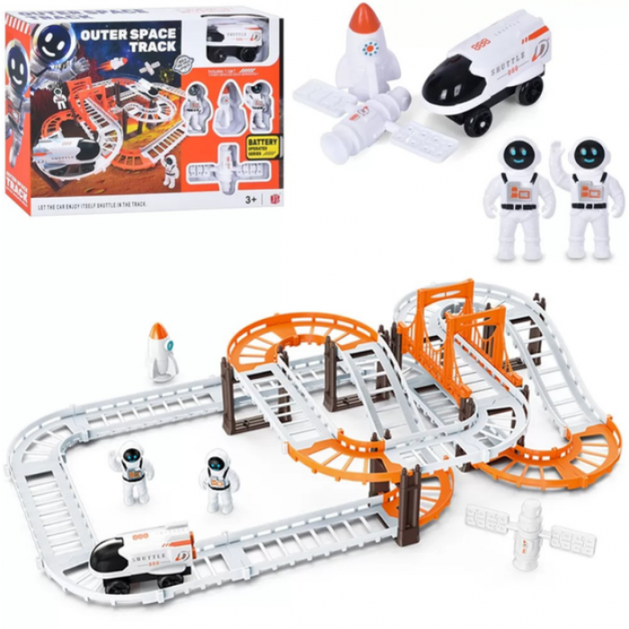 Космічний трек LT243173 Outer Space Track зі звуковими ефектами та світлом, великий набір, фото 1