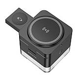 Бездротовий Зарядний Пристрій Borofone BQ34 3 in1 Magnetic 15W For  iWatch Колір Чорний, фото 7