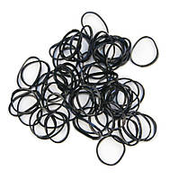 Гумки для косичок силікон чорні 20шт.