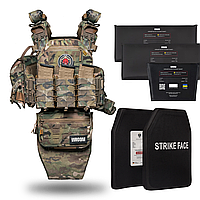 Бронежилет 6 класу "Neptun GEN4 V3+" мультикам, з балістичним захистом 2 класу, системою швидкого скидання