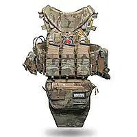 Бронежилет 6 класу "Ghost Gen4 V4" з балістичним захистом 1 класу, системою швидкого скидання + 9 підсумків