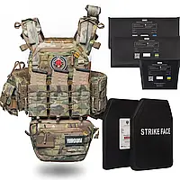 Бронежилет 6 класу «Ghost Gen4 V2» з балістичним захистом 1 класу, системою швидкого скидання + 9 підсумків