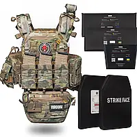 Бронежилет 6 класу «Ghost Gen4 V2+» з балістичним захистом 2 класу, системою швидкого скидання + 9 підсумків