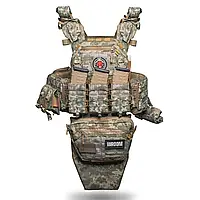 Бронежилет 6 класу "Ghost Gen4 V3" з балістичним захистом 1 класу, системою швидкого скидання + 10 підсумків