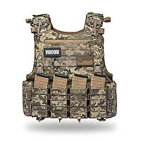 Полегшений бронежилет OTAMAN Gen4 V1, 1 класу із захистом боків, зі збільшеною площею захисту. Колір піксель