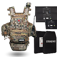 Бронежилет 6 класу Ghost Performance V2+ з балістичним захистом 2 класу, системою швидкого скидання + 9 підсумків