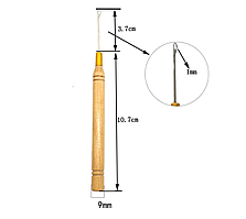 Гачок для брейдинга 1 мм для вплетення кісок канекалону сенегальських кос афрокос брейдів Jumbo braid