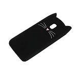 Силіконовий чохол для Samsung Galaxy J730 / J7 2017 - 3D Cat (Кіт з вусами), Чорний, фото 4