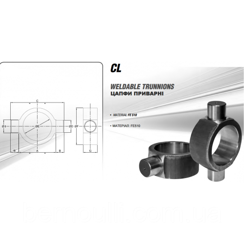 CL 100115 Цапфа приварна