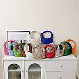 Жіноча сумка хобо багет 10405 через плече чорна, фото 10