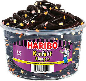 Лакричні цукерки Haribo Konfekt Stangen 150s 1200g