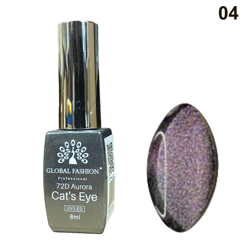 Гель-лак Global Fashion Cat Eye 72D Aurora #4, 8 мл