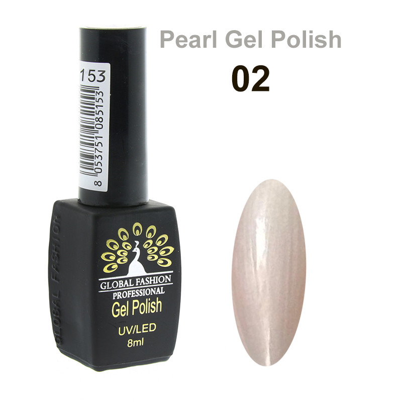 Гель-лак Global Fashion Pearl Gel Polish #2, 8 мл