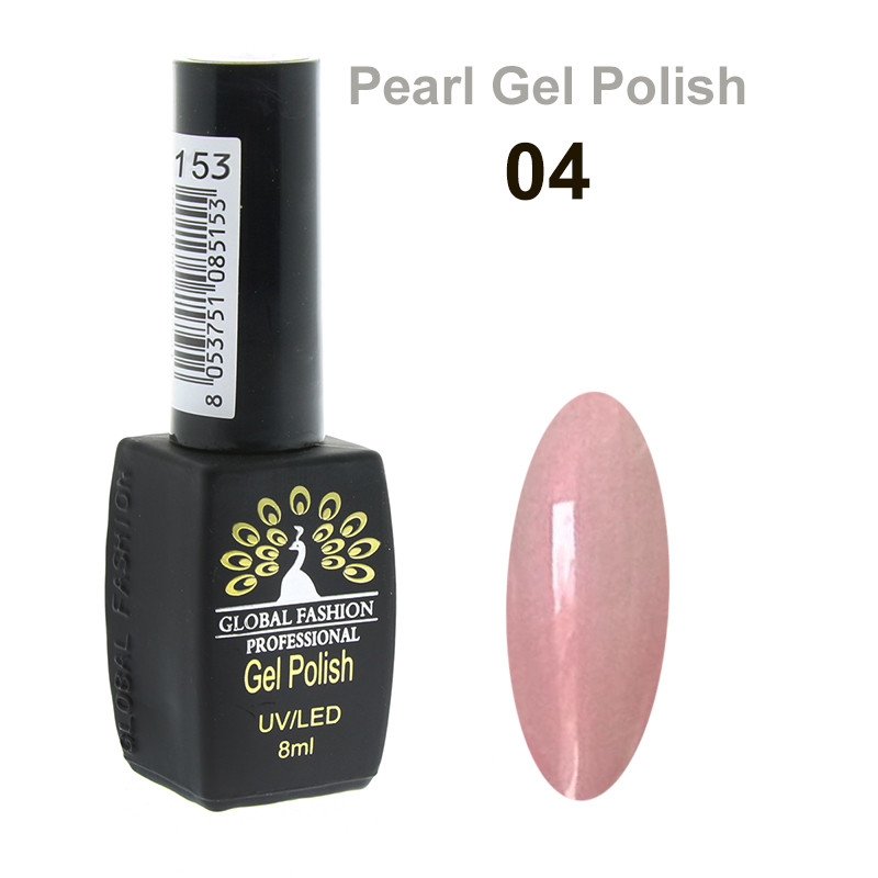 Гель-лак Global Fashion Pearl Gel Polish #4, 8 мл