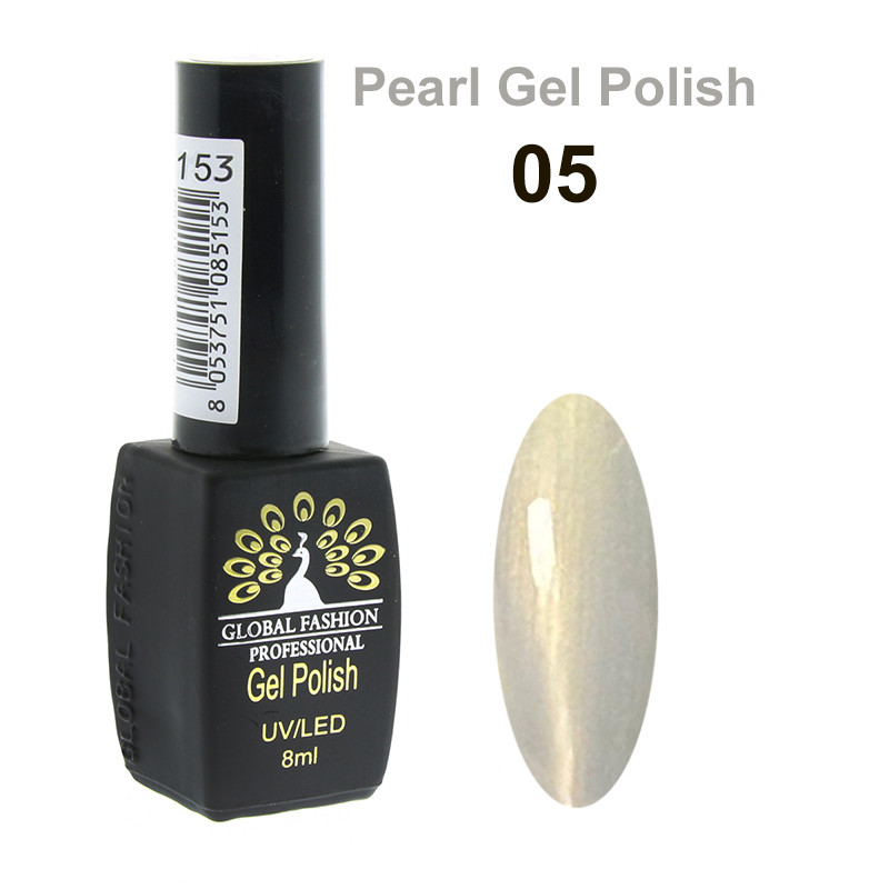 Гель-лак Global Fashion Pearl Gel Polish #5, 8 мл