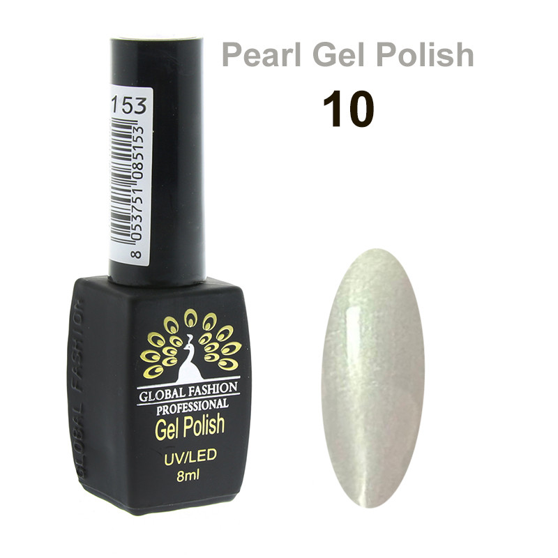 Гель-лак Global Fashion Pearl Gel Polish #10, 8 мл