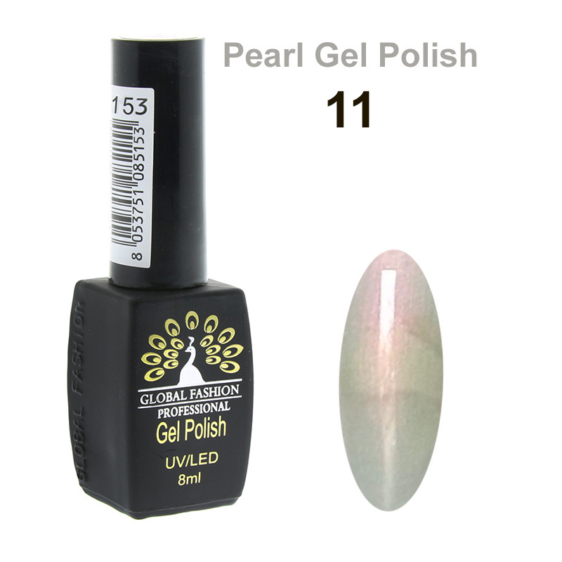 Гель-лак Global Fashion Pearl Gel Polish #11, 8 мл