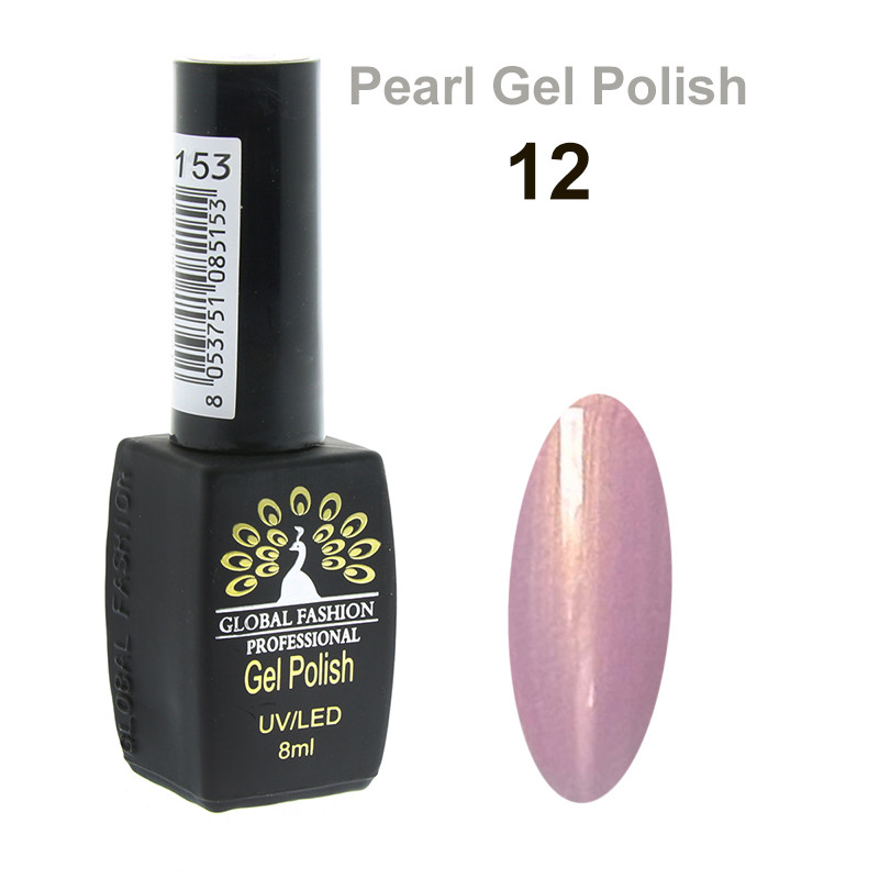 Гель-лак Global Fashion Pearl Gel Polish #12, 8 мл
