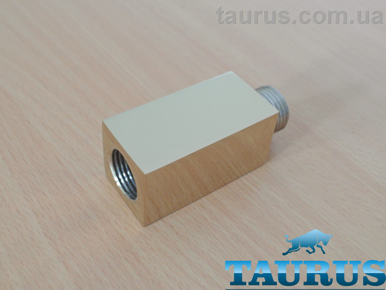 Квадратний золотий подовжувач ThermoPulse CUBE 30x30 Gold 1/2" н/ж сталь. Довжина: від 10 до 100 мм.