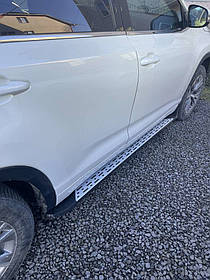 Пороги Оригінальний дизайн (для EU і USA 2 шт алюміній) для Toyota Highlander 2013-2019 рр