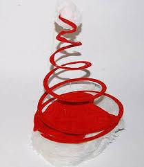 Новорічний Ковпак-Пружина Діда Мороза Шапка-Пружина Санти