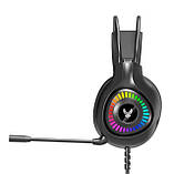Ігрові навушники GH-01 Gaming LED із підсвіткою та мікрофоном, фото 4