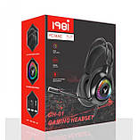 Ігрові навушники GH-01 Gaming LED із підсвіткою та мікрофоном, фото 5
