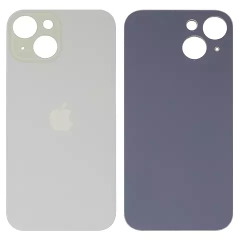 Задня панель корпусу для iPhone 15, жовта, не потрібно знімати скло камери, big hole, фото 1