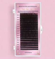 Вії Nagaraku MIX 0.10 C (темно-коричневі)