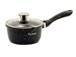 Ківш зі скляною кришкою 1,9л МАРМУР індукц. 0718-BL ТМ ZAUBERG