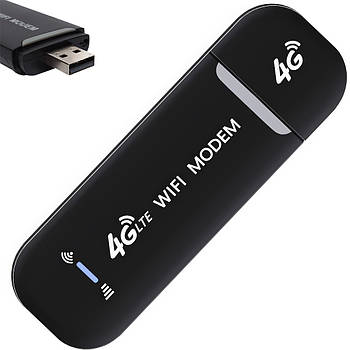 Бездротовий модем з 4G і WiFi до 150 Мбіт/сек HotSpot 3in1 Чорний Модем-роутер із слотом для сім-карти