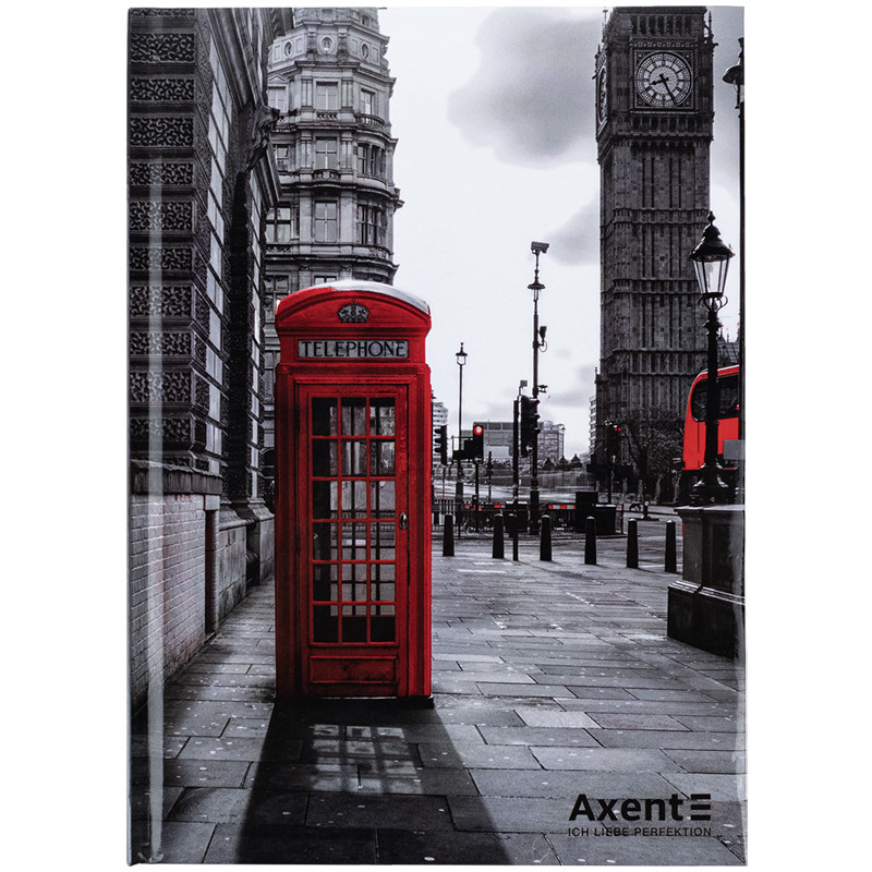 Блокнот А5 96арк. кліт. тв. обкл. "R&B Telephone" №8457-5-А/Axent/(20), фото 1