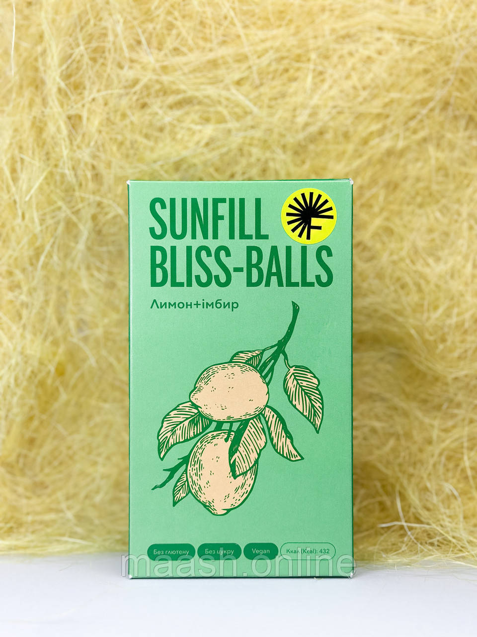 Цукерки Bliss Balls Лимон Імбир Sunfill, 135г