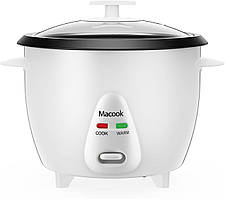 Міні-рисоварка Macook 3 чашки (несмажена), маленька електрична рисоварка зі знімною антипригарною каструлею, один дотик