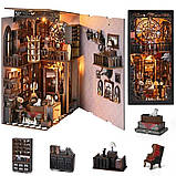 Бук Нук Темна Сім'я Венздей 3D Інтер'єрний конструктор Wednesday Magic Dark Family DIY Book Nook Kit SL-04, фото 5