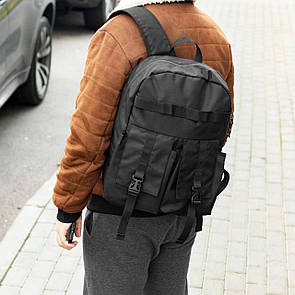 Міський рюкзак чорний із тканини на 18 літрів Paladin