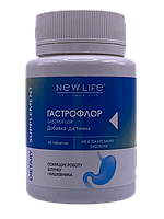 Гастрофлор для відновлення слизової шлунка і кишечника поліпшення травлення 60 таблеток New Life