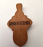 Хрест малий з різьбленої груші 5.5×3см, фото 5