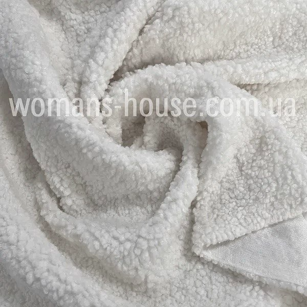 Штучне хутро баранчик 350 г/м2 Білий, фото 1
