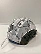 Кавер на каску мультикам білий Fast зимовий тактичний чохол на шолом захисний multicam зима маскувальний ВСК, фото 6