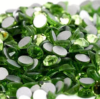 Стрази клейові (на клей) Premium PERIDOT SS20 Non-hot Fix 100 шт Стрази холодної фіксації