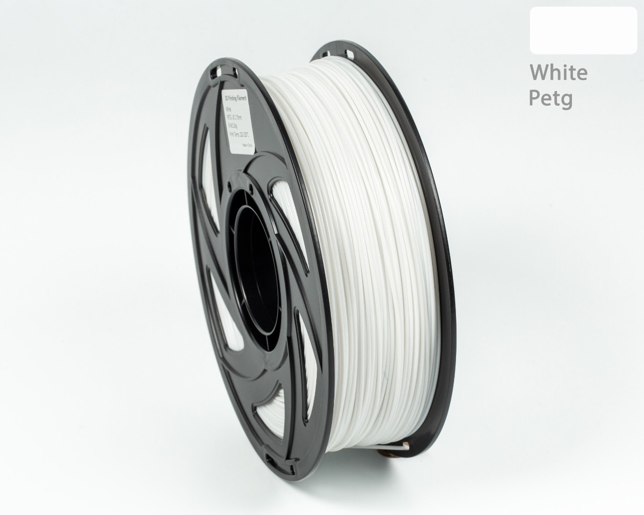 Пластик філамент для 3D-друку UA3D PETG White, 1.75мм, 1кг, Білий