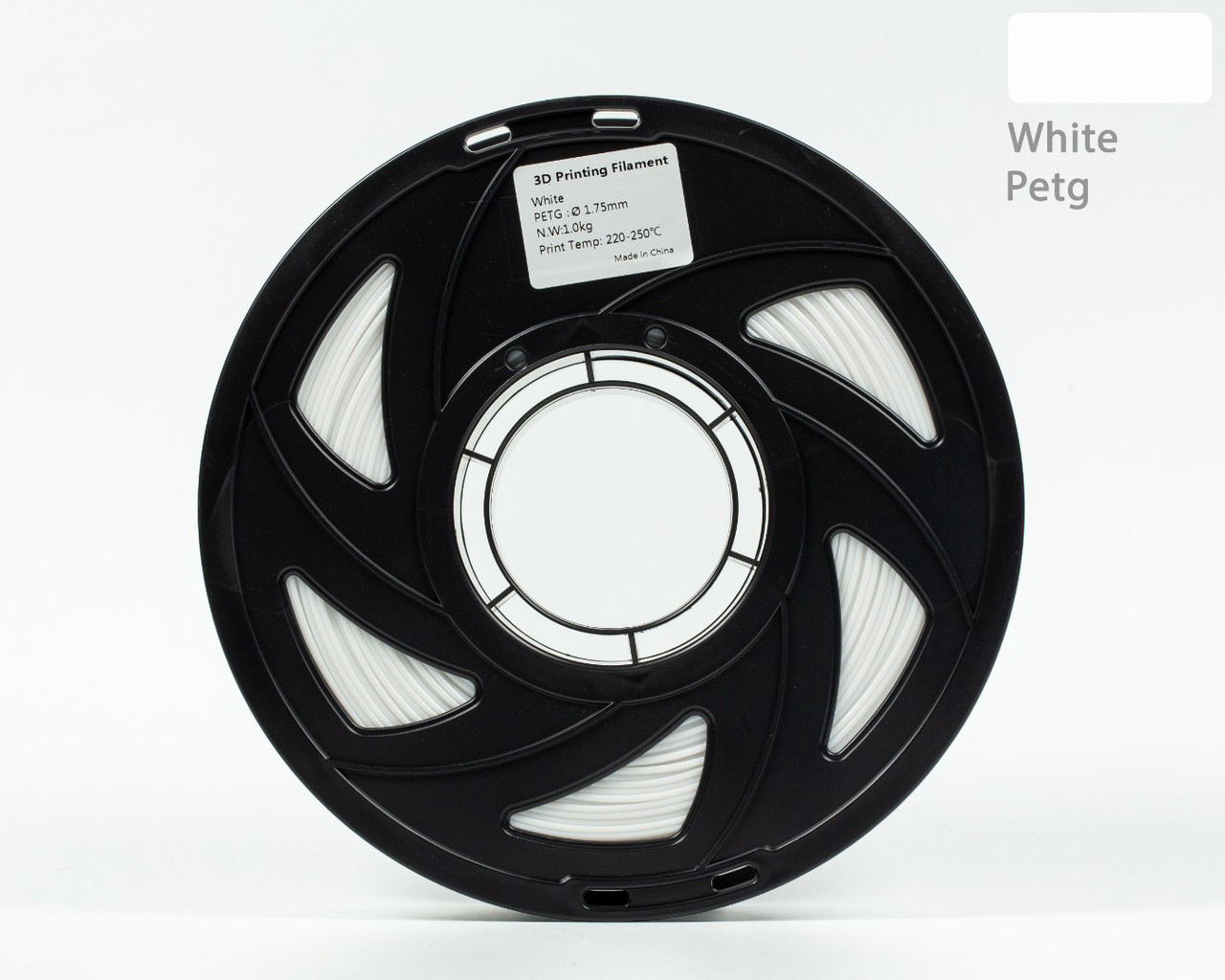 Пластик філамент для 3D-друку UA3D PETG White, 1.75мм, 1кг, Білий