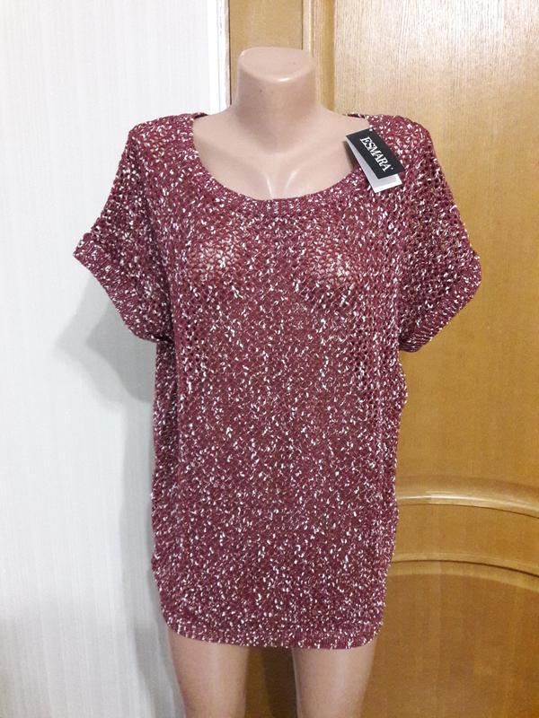 Жіноча, ажурна , модна кофточка. Еѕмага S 36/38 євр, 42/44 укр, фото 1