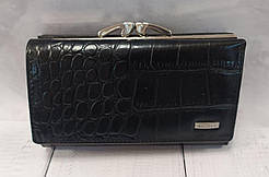 Гаманець чорний шкіряний NICOLE