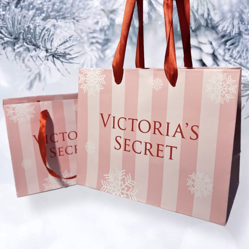 Новорічні Подарункові пакетики Victoria's Secret розмір S 200х150х90