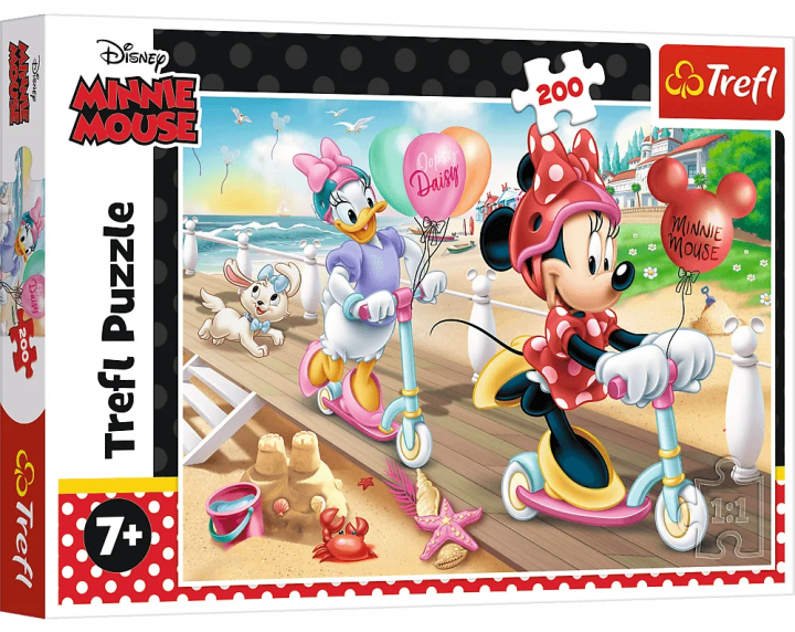 Пазли Мишка Мінні на пляжі. Disney Minnie (200 ел.) 13262 (Trefl)